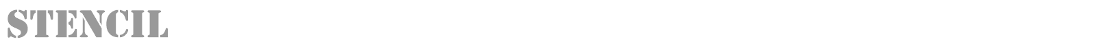 Stencil font preview